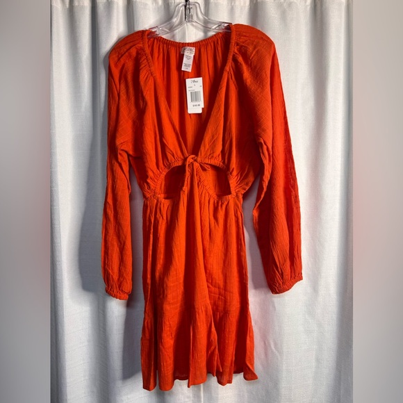 L*Space Feelin’ Fine Coverup Mini Dress in Orange - Picture 3 of 6